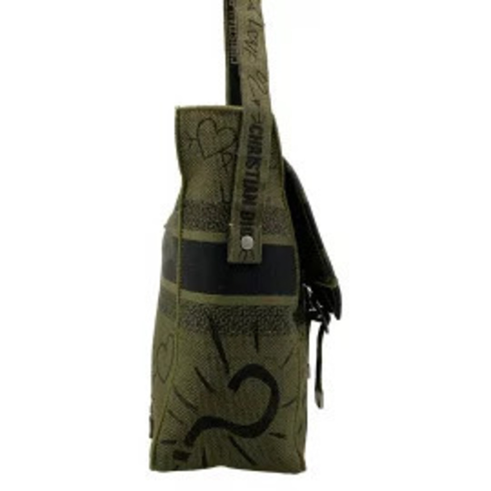 Christian Dior Christian Dior camp Shoulder Bag Khaki Green Black